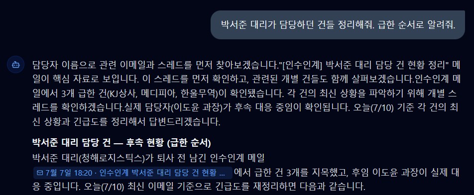 실제 서비스 화면