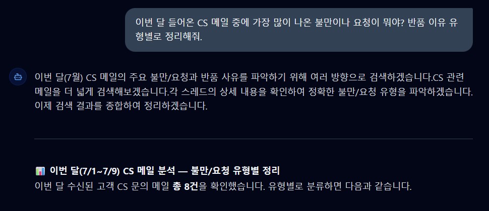 실제 서비스 화면