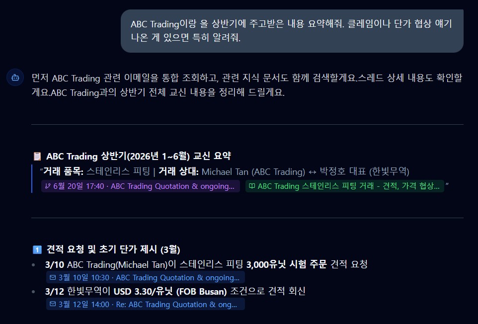 실제 서비스 화면
