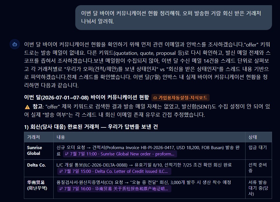 실제 서비스 화면